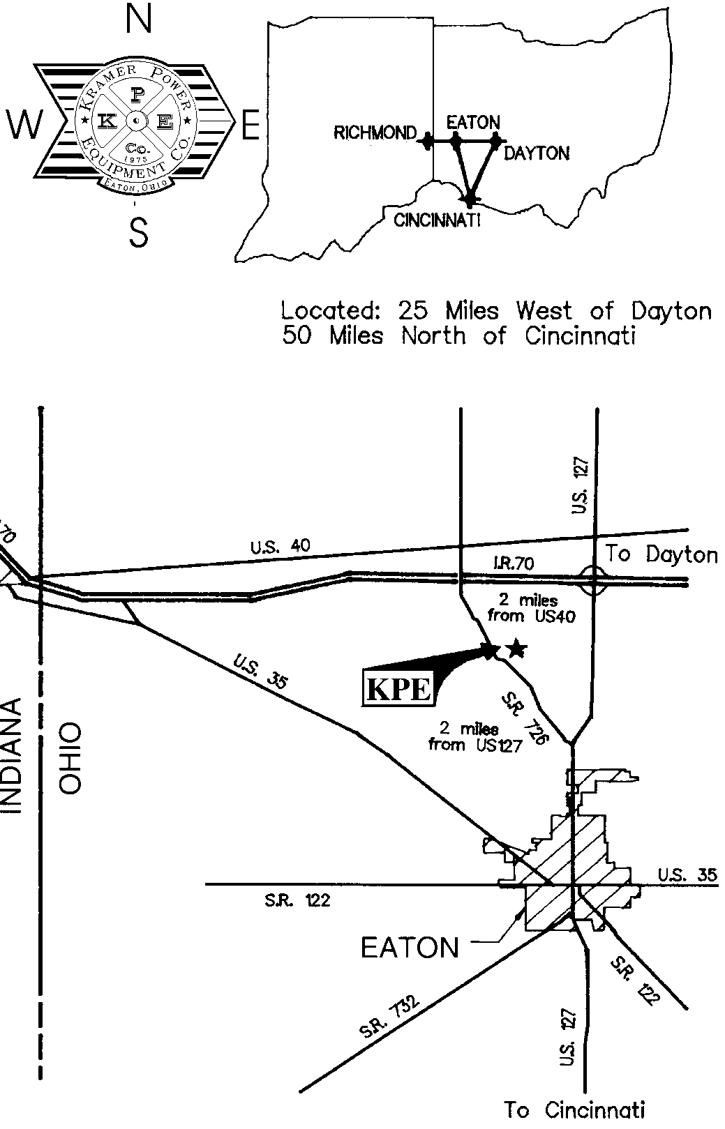 Kramer Power Equipment map